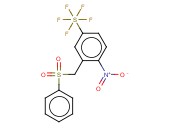 1-NITRO-2-BENZENESULFOXYLMETHYL-4-(PENTAFLUOROSULFANYL)BENZENE
