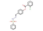 4-(2-(PHENYLSULFONYL)CARBOHYDRAZONOYL)PHENYL <span class='lighter'>2-CHLOROBENZOATE</span>