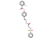 4-((2-(2-((PHENYLSULFONYL)AMINO)AC)HYDRAZONO)METHYL)PHENYL <span class='lighter'>2-CHLOROBENZOATE</span>