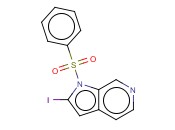 1-(PHENYLSULFONYL)-2-IODO-6-<span class='lighter'>AZAINDOLE</span>