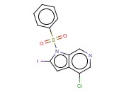 1-(PHENYLSULFONYL)-4-CHLORO-2-IODO-6-AZAINDOLE