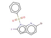 1-(PHENYLSULPHONYL)-6-BROMO-2-IODO-7-<span class='lighter'>AZAINDOLE</span>