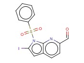 1-(PHENYLSULPHONYL)-2-IODO-7-<span class='lighter'>AZAINDOLE</span>-6-CARBALDEHYDE