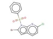1-(PHENYLSULPHONYL)-6-CHLORO-2-BROMO-7-<span class='lighter'>AZAINDOLE</span>