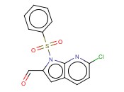 1-(PHENYLSULPHONYL)-6-CHLORO-7-<span class='lighter'>AZAINDOLE</span>-2-CARBALDEHYDE