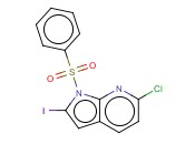 1-(PHENYLSULPHONYL)-6-CHLORO-2-IODO-7-<span class='lighter'>AZAINDOLE</span>