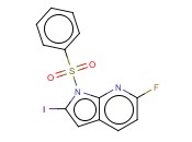 1-(PHENYLSULPHONYL)-6-FLUORO-2-IODO-7-<span class='lighter'>AZAINDOLE</span>