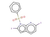 1-(PHENYLSULPHONYL)-2,6-DIIODO-7-<span class='lighter'>AZAINDOLE</span>