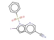1-(PHENYLSULPHONYL)-5-CYANO-2-IODO-7-<span class='lighter'>AZAINDOLE</span>