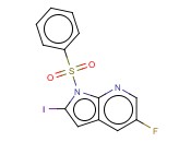 1-(PHENYLSULPHONYL)-5-FLUORO-2-IODO-7-<span class='lighter'>AZAINDOLE</span>