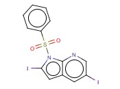 1-(PHENYLSULPHONYL)-2,5-DIIODO-7-<span class='lighter'>AZAINDOLE</span>