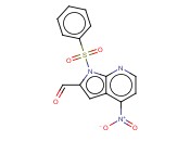 1-(PHENYLSULPHONYL)-4-NITRO-7-<span class='lighter'>AZAINDOLE</span>-2-CARBALDEHYDE