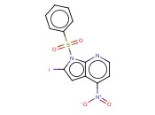 1-(PHENYLSULPHONYL)-2-IODO-4-NITRO-7-<span class='lighter'>AZAINDOLE</span>