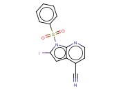 1-(PHENYLSULPHONYL)-4-CYANO-2-IODO-7-<span class='lighter'>AZAINDOLE</span>