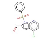 1-(PHENYLSULPHONYL)-4-CHLORO-7-<span class='lighter'>AZAINDOLE</span>-2-CARBALDEHYDE