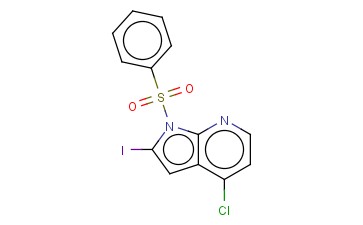 <span class='lighter'>1-BENZENESULFONYL-4-CHLORO-2-IODO-7-AZAINDOLE</span>