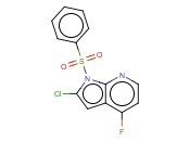 1-(PHENYLSULPHONYL)-2-CHLORO-4-FLUORO-7-<span class='lighter'>AZAINDOLE</span>