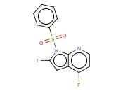 1-(PHENYLSULPHONYL)-4-FLUORO-2-IODO-7-<span class='lighter'>AZAINDOLE</span>