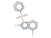 1-(PHENYLSULPHONYL)-2,4-DIIODO-7-<span class='lighter'>AZAINDOLE</span>