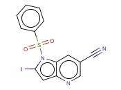 1-(PHENYLSULFONYL)-6-CYANO-2-IODO-4-AZAINDOLE