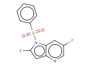 1-(PHENYLSULFONYL)-6-FLUORO-2-IODO-4-AZAINDOLE