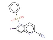 1-(PHENYLSULFONYL)-5-CYANO-2-IODO-4-AZAINDOLE