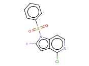 1-(PHENYLSULFONYL)-4-CHLORO-2-IODO-5-<span class='lighter'>AZAINDOLE</span>