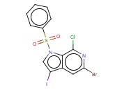 5-BROMO-7-CHLORO-3-IODO-1-(PHENYLSULFONYL)-1H-PYRROLO[2,3-C]PYRIDINE