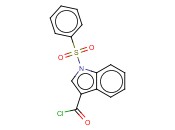 1-(苯基磺酰)-1H-<span class='lighter'>吲哚</span>-3-羰酰<span class='lighter'>氯</span>