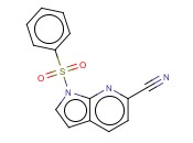 1-(PHENYLSULPHONYL)-6-CYANO-7-<span class='lighter'>AZAINDOLE</span>