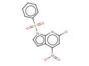 1-(PHENYLSULPHONYL)-6-CHLORO-4-NITRO-7-<span class='lighter'>AZAINDOLE</span>