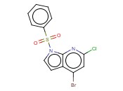 1-(PHENYLSULPHONYL)-4-BROMO-6-CHLORO-7-<span class='lighter'>AZAINDOLE</span>