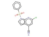 1-(PHENYLSULPHONYL)-6-CHLORO-4-CYANO-7-<span class='lighter'>AZAINDOLE</span>