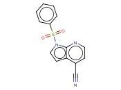 1-(PHENYLSULPHONYL)-4-CYANO-7-<span class='lighter'>AZAINDOLE</span>