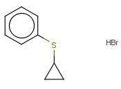 (CYCLOPROPYLSULFANYL)BENZENE <span class='lighter'>HYDROBROMIDE</span>