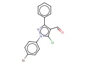 1-(4-BROMOPHENYL)-5-CHLORO-3-PHENYL-1H-PYRAZOLE-4-CARBOXALDEHYDE