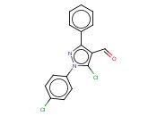 5-CHLORO-1-(4-CHLOROPHENYL)-3-PHENYL-1H-PYRAZOLE-4-CARBOXALDEHYDE
