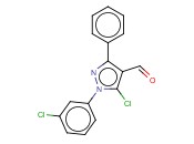 5-CHLORO-1-(3-CHLOROPHENYL)-3-PHENYL-1H-PYRAZOLE-4-CARBOXALDEHYDE