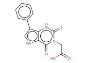 (4-OXO-7-PHENYL-2-THIOXO-1,2,4,5-TETRAHYDRO-3H-PYRROLO[3,2-D]PYRIMIDIN-3-YL)ACETIC ACID