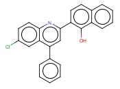 2-(6-CHLORO-4-PHENYLQUINOLIN-2-YL)-<span class='lighter'>1-NAPHTHOL</span>