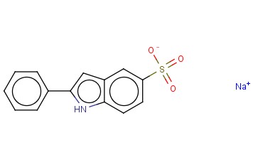 <span class='lighter'>SODIUM</span> <span class='lighter'>2-PHENYLINDOLE-5-SULFONATE</span>