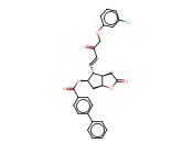 [1,1'-BIPHENYL]-4-CARBOXYLIC ACID [3AR-[3AA,4A(E),5B,6AA]]-4-[4-(3-CHLOROPHENOXY)-3-OXO-1-BUTENYL]HEXAHYDRO-2-OXO-2H-CYCLOPENTA[B]FURAN-5-YL ESTER