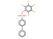 PENTAFLUOROPHENYL 4-PHENYLBENZENE-1-<span class='lighter'>SULFONATE</span>