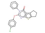 2-(4-CHLOROPHENOXY)-3-PHENYL-6,7-DIHYDRO-3H-CYCLOPENTA[4,5]THIENO[2,3-D]PYRIMIDIN-4(5H)-ONE