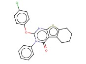 2-(4-CHLOROPHENOXY)-3-PHENYL-5,6,7,8-TETRAHYDROBENZO[4,5]THIENO[2,3-D]PYRIMIDIN-4(3H)-ONE