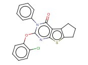 2-(2-CHLOROPHENOXY)-3-PHENYL-6,7-DIHYDRO-3H-CYCLOPENTA[4,5]THIENO[2,3-D]PYRIMIDIN-4(5H)-ONE