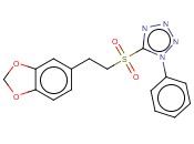 5-(2-(BENZO[D][1,3]DIOXOL-5-YL)ETHYLSULFONYL)-1-PHENYL-1H-TETRAZOLE