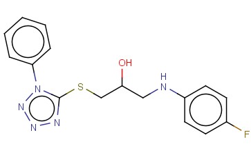 1-((4-FLUOROPHENYL)AMINO)-3-((1-PHENYL-1H-TETRAZOL-5-YL)THIO)-2-PROPANOL
