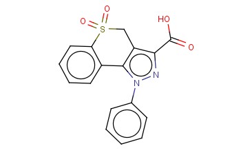1-PHENYL-1,4-DIHYDROTHIOCHROMENO[4,3-C]PYRAZOLE-3-CARBOXYLIC ACID 5,5-DIOXIDE