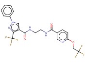 N-(2-(1-PHENYL-3-(TRIFLUOROMETHYL)-1H-PYRAZOLE-4-CARBOXAMIDO)ETHYL)-6-(2,2,2-TRIFLUOROETHOXY)NICOTINAMIDE